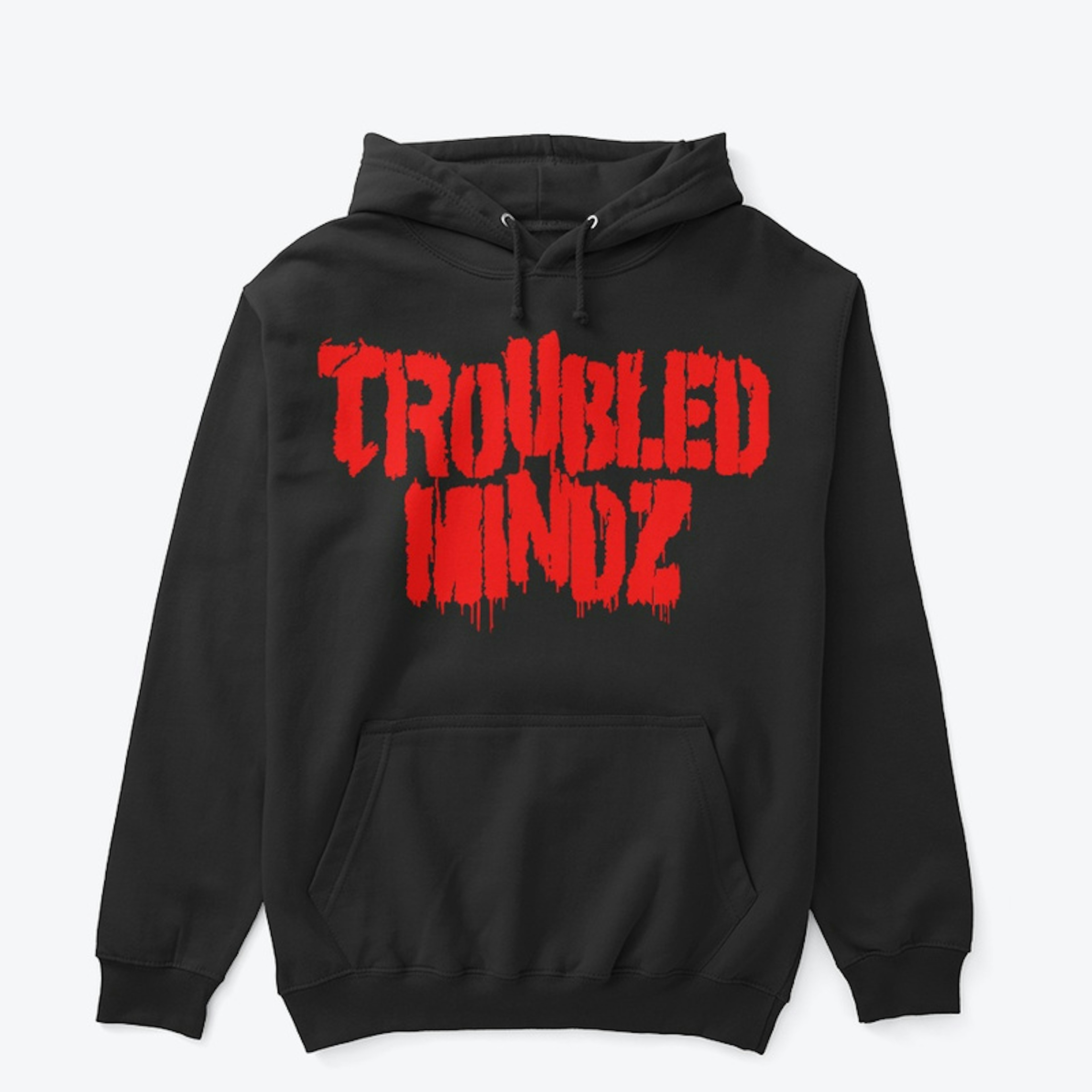 Troubled Mindz Red Logo Hoodie